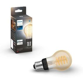 PHILIPS HUE Hue Bluetooth LED White Ambiance filamentová žárovka Philips 8719514301429 E27 A60 7W 550lm 2200-4500K černá, stmívatelná