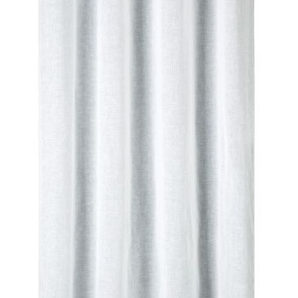 Jednofarebný biely záves s nízkym stupňom zatemnenia 140 x 250 cm