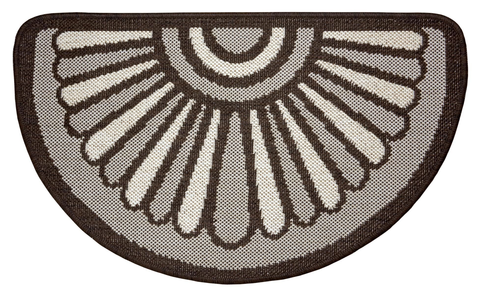 Hanse Home Collection koberce Protišmyková rohožka Weave 105252 Taupe Brown Cream - 50x80 cm