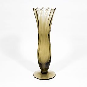 Sklenená váza 24,5 cm dymová