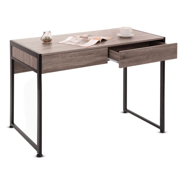 Písací stôl Škandinávskeho štýlu - hnedý