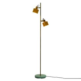 Dyberg Larsen Ocean stojaca lampa kari/tyrkys, Pracovňa / Kancelária, oceľ, E14, 40W, L: 50 cm, K: 160cm
