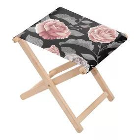 Rozkladacia stolička Dark Vintage Floral