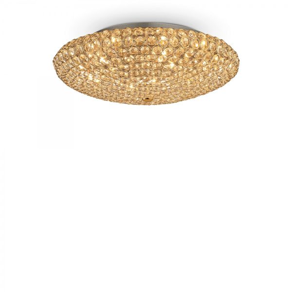 prisadené nástenné a stropné svietidlo Ideal lux KING 073262 - zlatá
