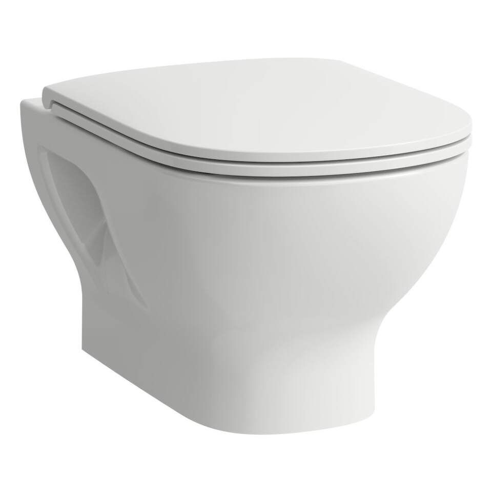 Laufen Lua - Závesné WC rimless pack, hlboké splachovanie, sedadlo s poklopom, so spomalovacím sklápacím systémomH8660810000001