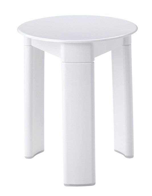 Trio 2072 kúpeľňová stolička, priemer 33x40 cm, biela