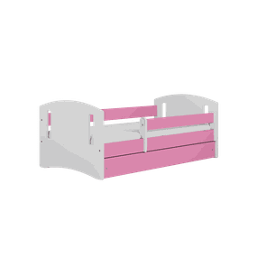 Letoss Detská posteľ CLASSIC 2 - 140/80 Ružová Bez matraca S uložným priestorom