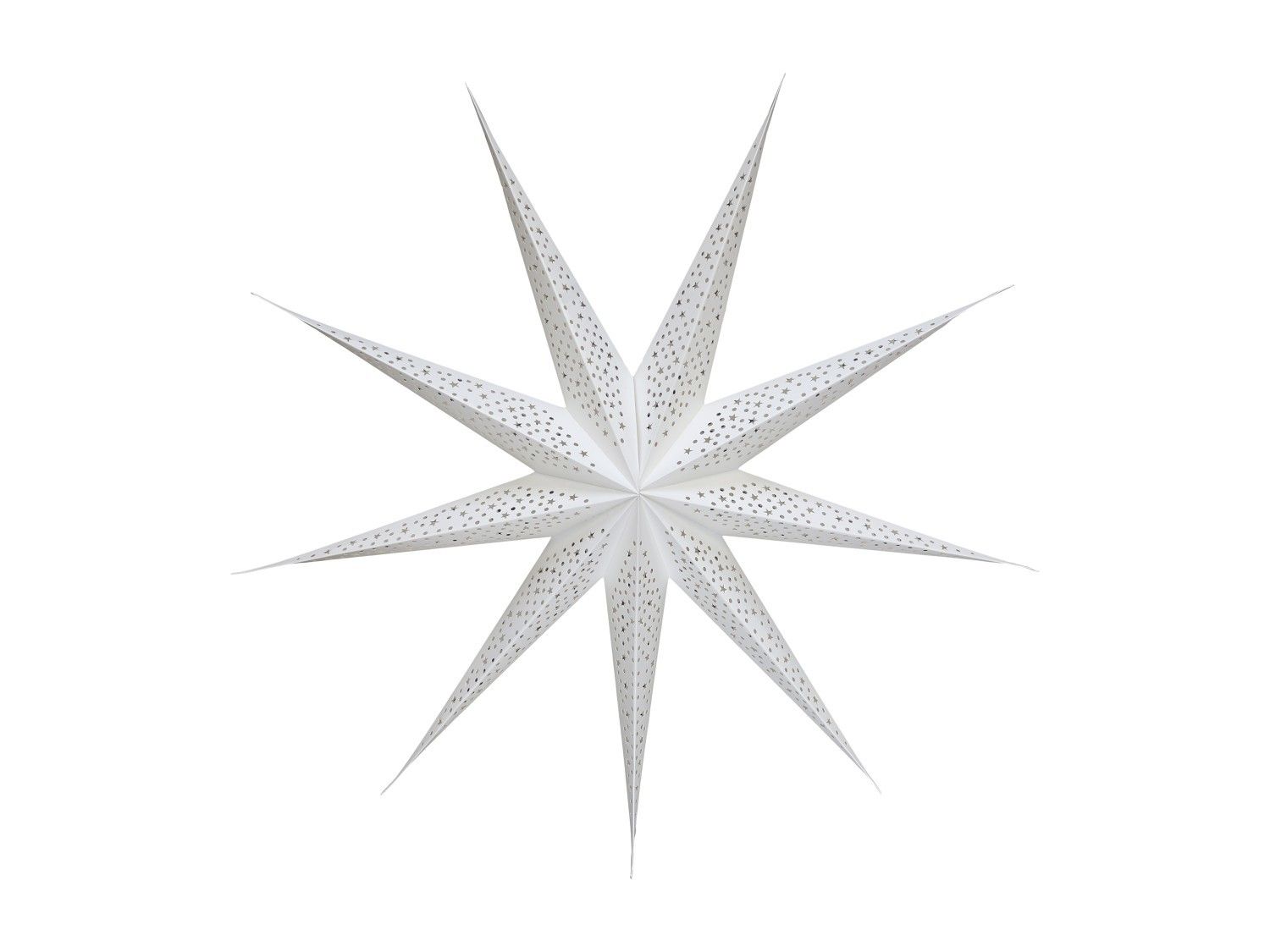 Biela papierová hviezda Vintage - 90 cm