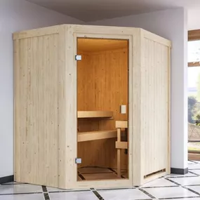 Interiérová fínska sauna 170 x 151 cm Dekorhome