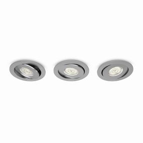 Philips NOV 2015 Asterope SVÍTIDLO ZÁPUSTNÉ HLINÍK LED SET 3x4.5W SELV 59183/48/16