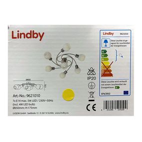 Lindby - Prisadený luster CIALA 7xE14/5W/230V