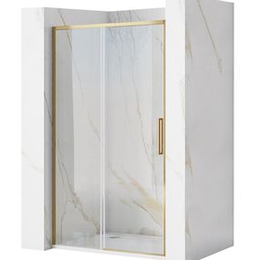REA - Posuvné sprchové dvere Rapid Slide 120 zlatá kartáčovaná REA-K4709