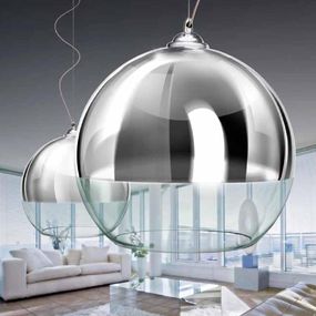 Moderné svietidlo AZZARDO SILVER BALL 18 pendant AZ0731