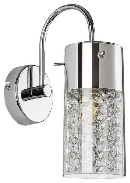 Rabalux 2194 kúpeľňové nástenné svietidlo Niagara 1x40W | E14 | IP44 - priehľadná, chróm