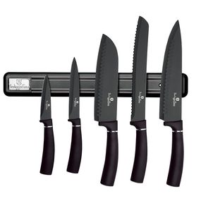 BERLINGERHAUS Sada nožů s magnetickým držákem 6 ks Carbon PRO Line BH-2682