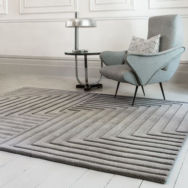 Sivý vlnený koberec 120x170 cm Form – Asiatic Carpets