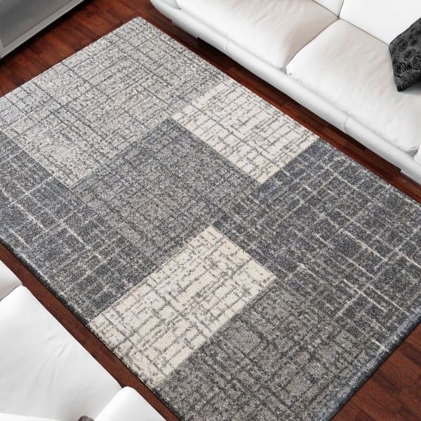 DomTextilu Univerzálny moderný koberec sivej farby 26831-166047
