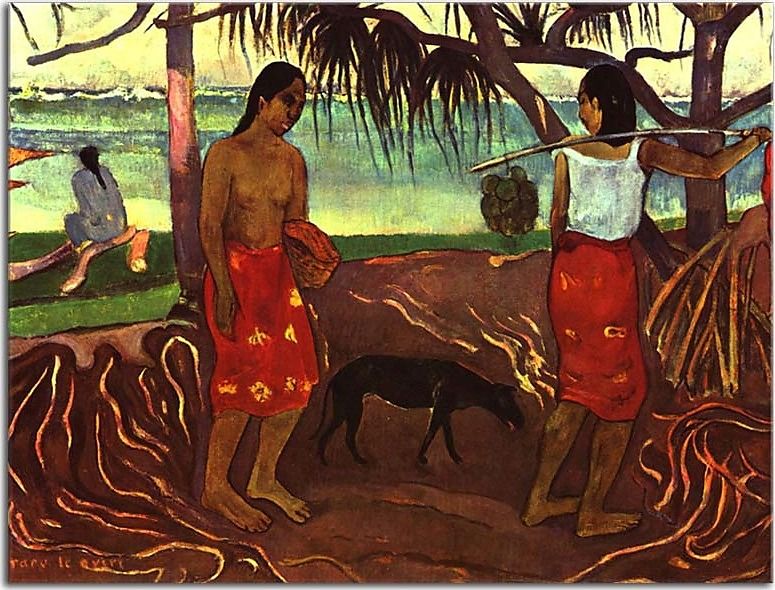 Under the Pandanus Obraz Paul Gauguin zs17264