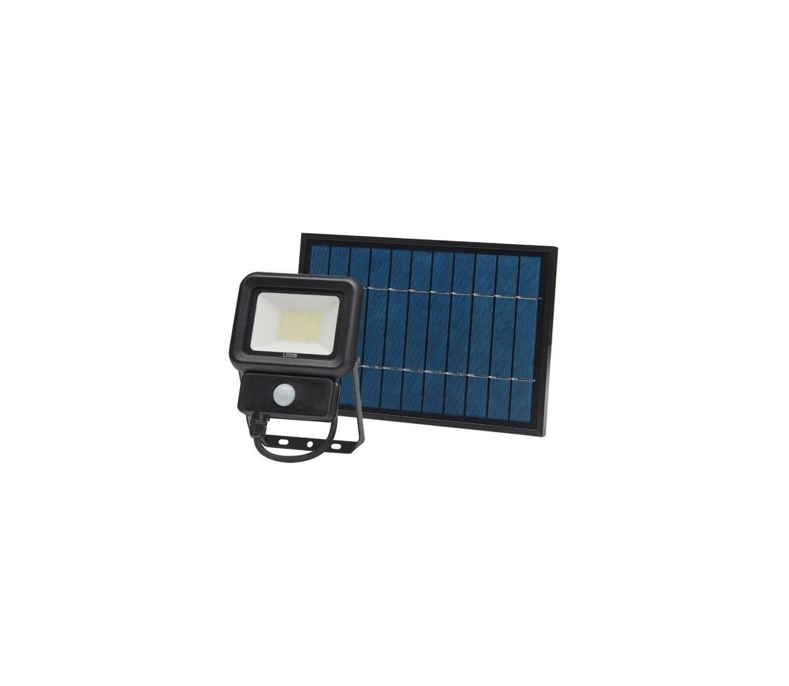 LED Vonkajší solárny reflektor so senzorom LED/20W/3,7V 6500K IP65