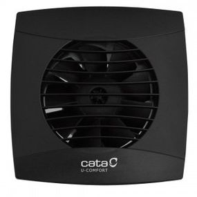 Cata UC-10 T kúpeľňový ventilátor axiálny s časovačom, 8W, potrubie 100mm, čierny