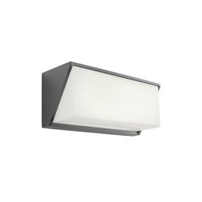 REDO 90238 SPECTRA exteriérové nástenné svietidlo POWER LED 17W 870lm 3000K IP54 tmavošedá