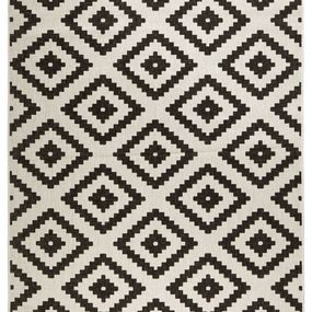 NORTHRUGS - Hanse Home koberce Kusový koberec Twin-Wendeteppiche 103129 schwarz creme - 80x350 cm