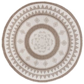 NORTHRUGS - Hanse Home koberce Kusový koberec Twin Supreme 105444 Linen kruh – na von aj na doma - 140x140 (priemer) kruh cm