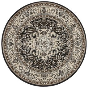 Nouristan - Hanse Home koberce Kruhový koberec Mirkan 104439 Cream / Brown - 160x160 (priemer) kruh cm