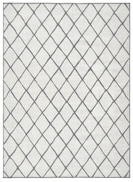 NORTHRUGS - Hanse Home koberce Kusový koberec Twin-Wendeteppiche 103118 grau creme – na von aj na doma - 80x250 cm