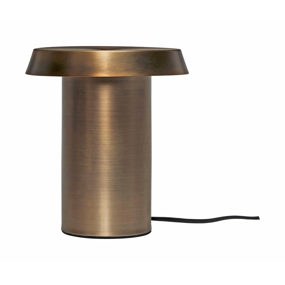 Hnedá kovová stolná lampa Keen - Hübsch