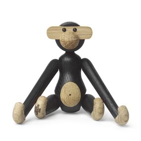 Kay Bojesen Denmark Drevená opička Monkey Mini Dark Oak 9,5 cm