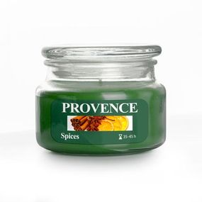 Provence Vonná sviečka v skle PROVENCE 45 hodín korenie