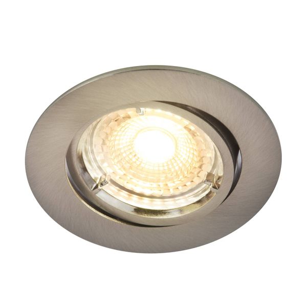 Nordlux Zapustené LED svetlo Carina 2 700 K dim tilt nikel, Obývacia izba / jedáleň, kov, GU10, 5W