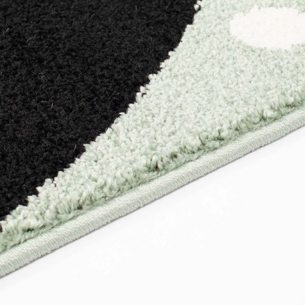 DomTextilu Kvalitný zelený koberec do detskej izby zajačik 42027-197406