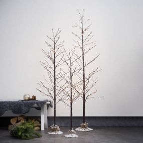 STAR TRADING Dekoračný LED strom Tobby Tree IP44 hnedá 120 cm, plast, kov, jutový textil, K: 120cm