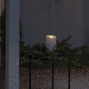 Konstsmide Christmas LED sviečka IP44 krémová biela roztavená 18, 4 cm, plast, 0.06W, K: 18.4cm