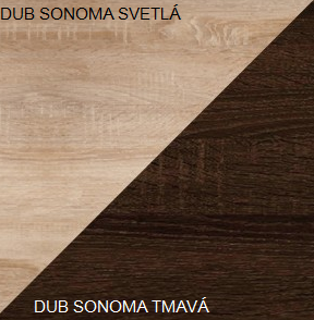 WIP Závesná polica VIKI  | 13 Farba: Dub sonoma svetlá / dub sonoma tmavá