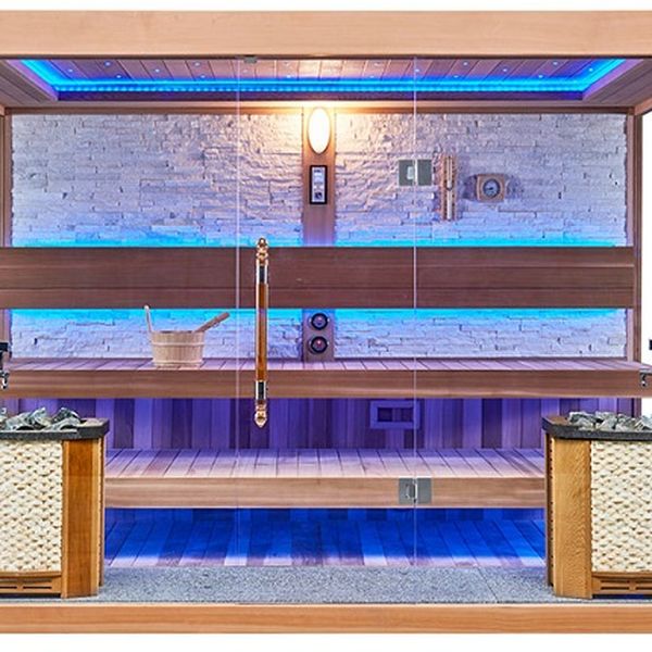 M-Spa - MUE-1240 - Suchá sauna s pecou pre 8 osôb 300 x 200 x 210 cm