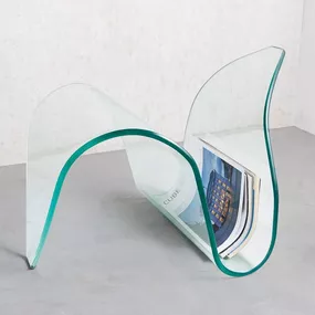 Dizajnový odkladací stolík Phantom 62 cm sklo