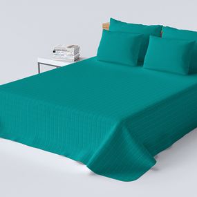 DomTextilu Kvalitný prehoz na posteľ tyrkysovej farby Šírka: 220 cm | Dĺžka: 240 cm 47154-218629