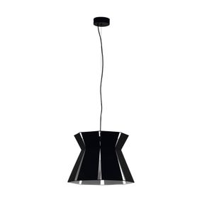 EGLO Závesná lampa Valecrosia, čierna, Ø 42 cm, Obývacia izba / jedáleň, oceľ, E27, 40W