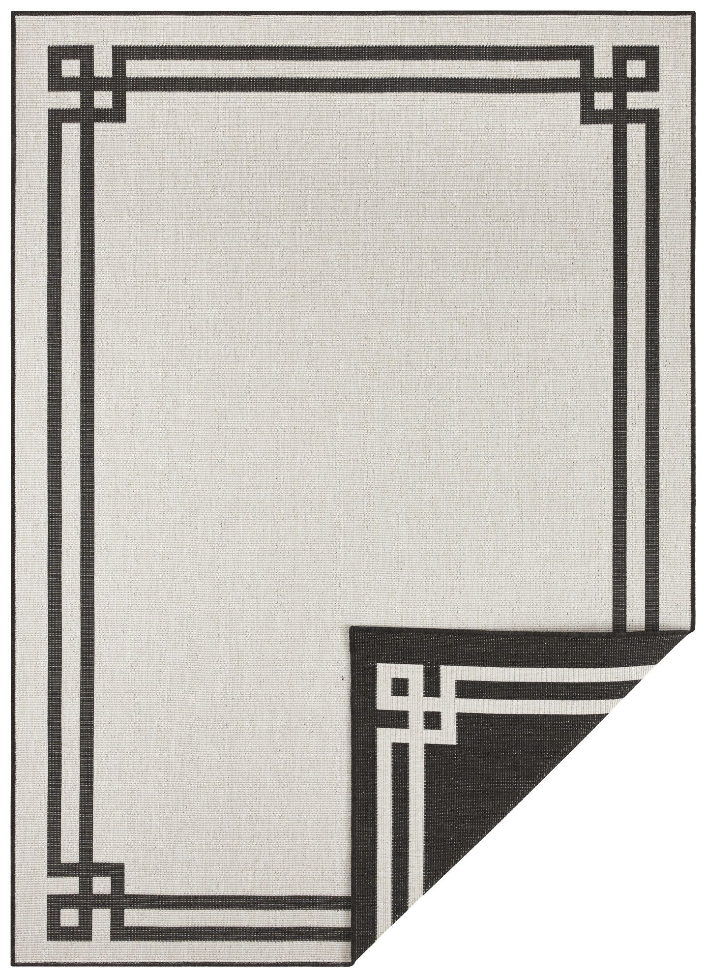 NORTHRUGS - Hanse Home koberce Kusový koberec Twin Supreme 104145 Black / Cream - 80x150 cm