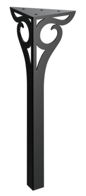 RMP Stolová noha Apolon 40 cm čierna NOHA008/40