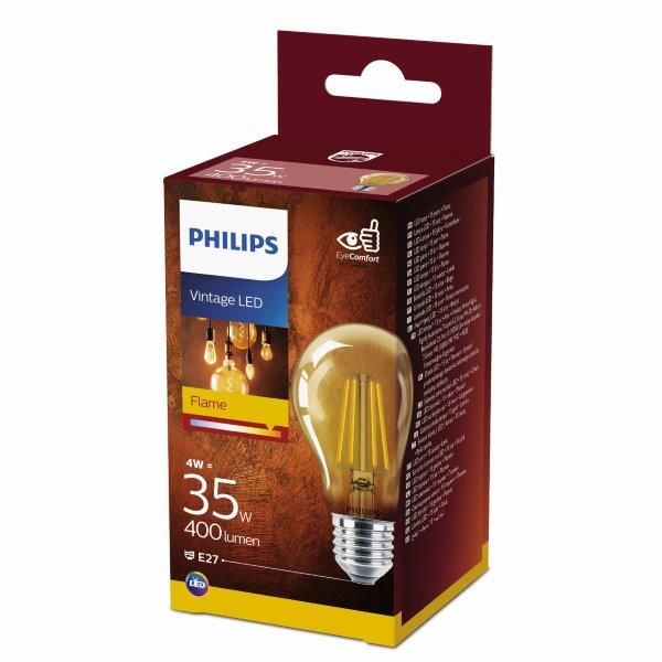 Philips Vintage classic LED 4W/35W 400lm A60 E27 2500K GOLD NDSRT4