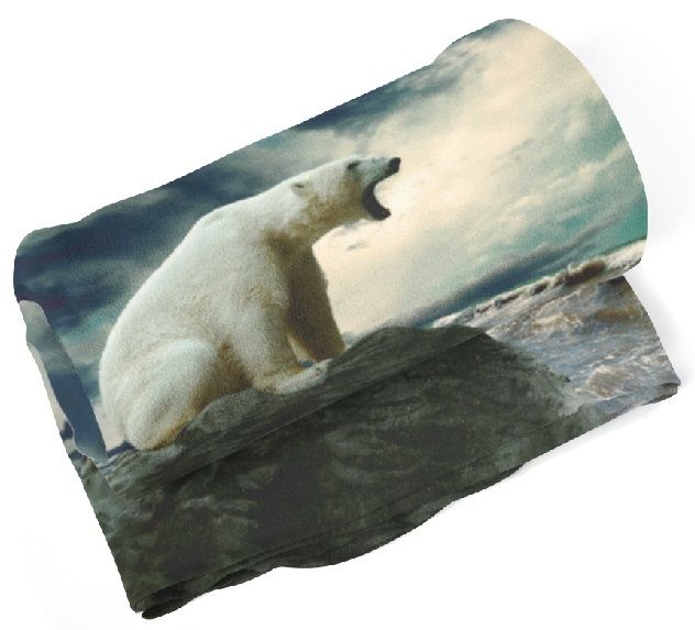Deka Ľadový medveď  (Rozmer: 200 x 140 cm)