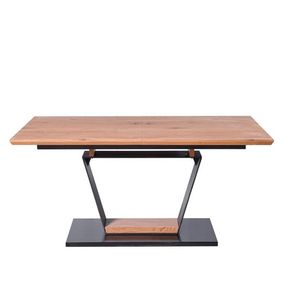 Halmar URBANO rozkladací stôl, doska - dub zlatý, nohy - čierne / dub zlatý