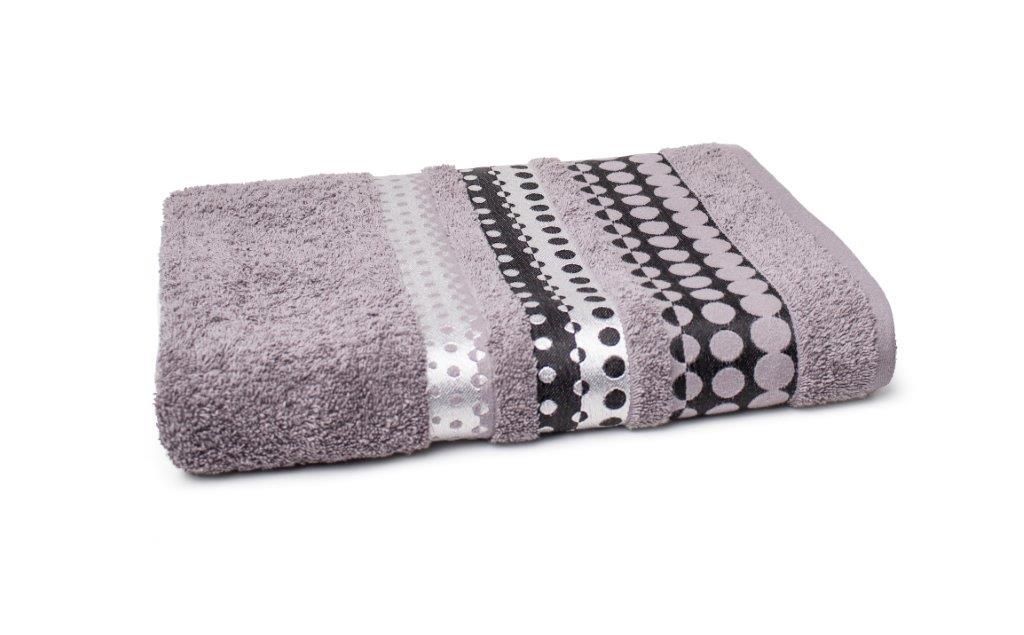 Bavlnený uterák Silver 70x140 cm sivý