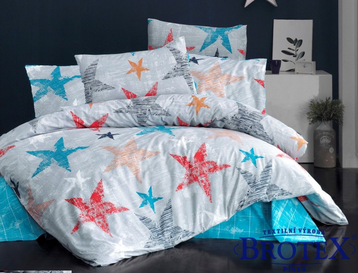 Brotex bavlnená  obliečka Color Star 140x220/70x90 cm