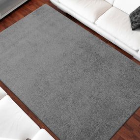 DomTextilu Jednofarebný koberec sivej farby 26659-151356