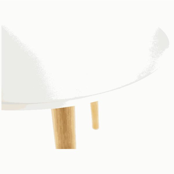 Príručný stolík, biela/prírodná, PAMINO
